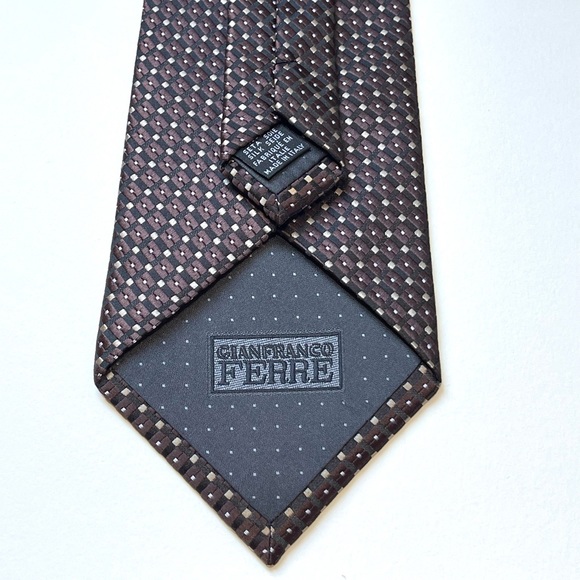 Gianfranco Ferre Mens 100% Silk Tie Made In Italy - Picture 4 of 7
